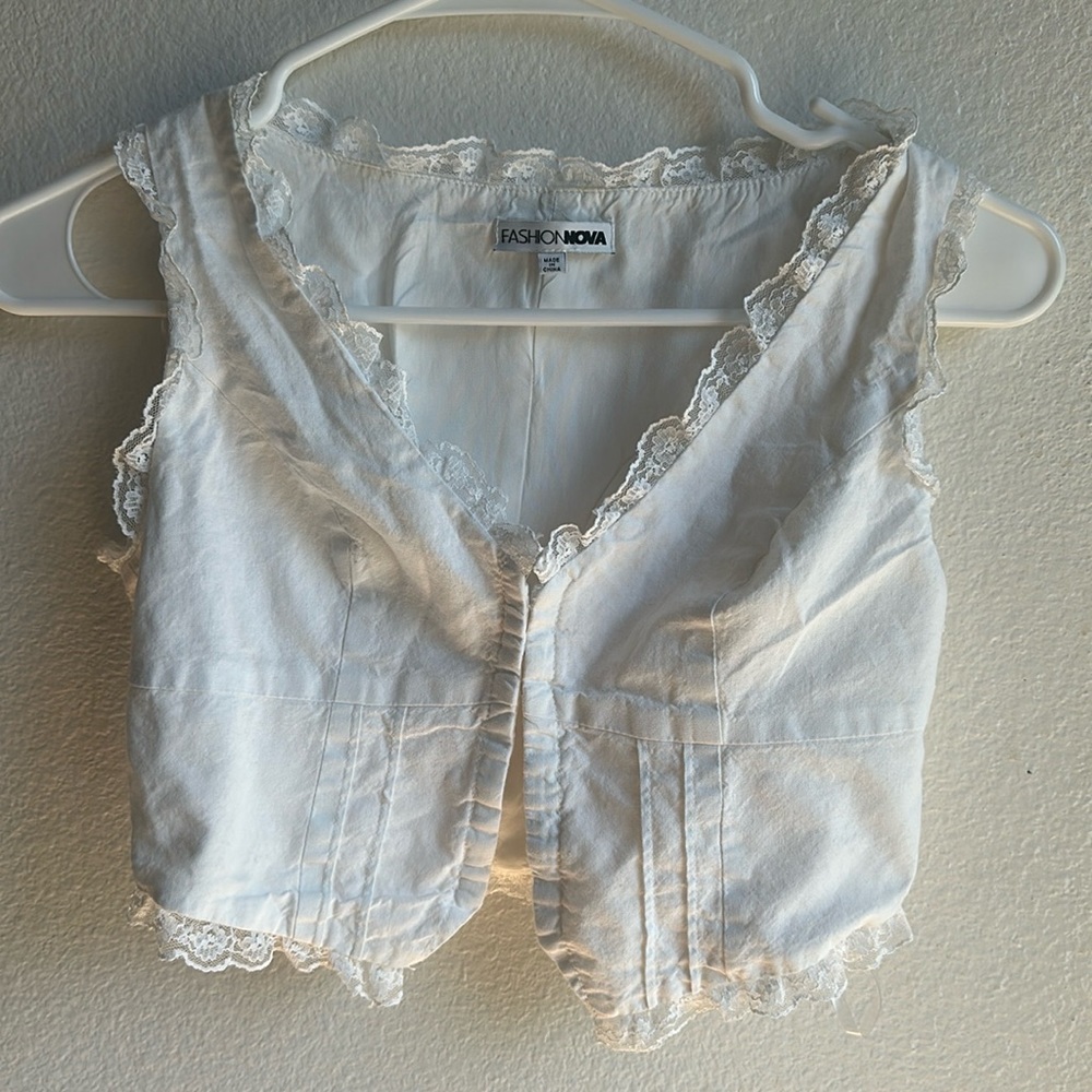 Fashion Nova White Lace Top